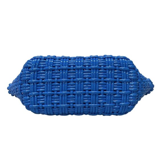 Auth BALENCIAGA Bistro XS Basket 671342 Blue Polyurethane Polyester Cotton - Picture 5 of 16